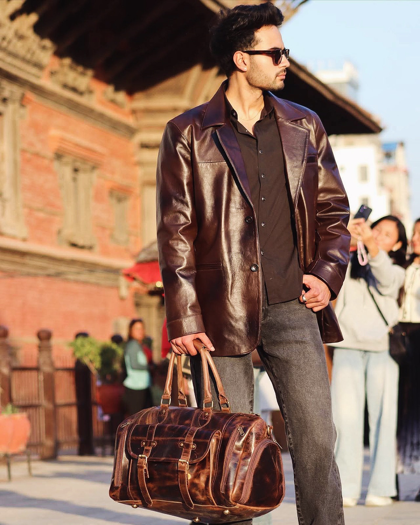 Duffle Bag and Jacket